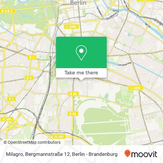 Карта Milagro, Bergmannstraße 12