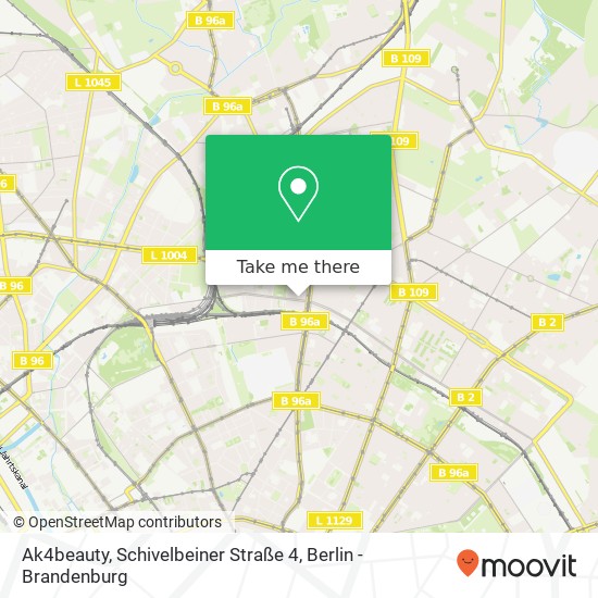 Карта Ak4beauty, Schivelbeiner Straße 4