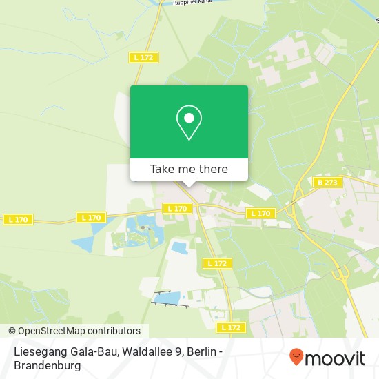 Карта Liesegang Gala-Bau, Waldallee 9
