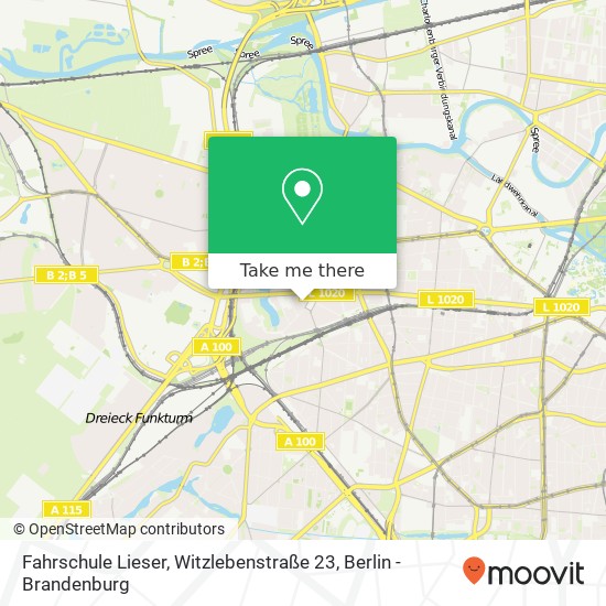 Fahrschule Lieser, Witzlebenstraße 23 map
