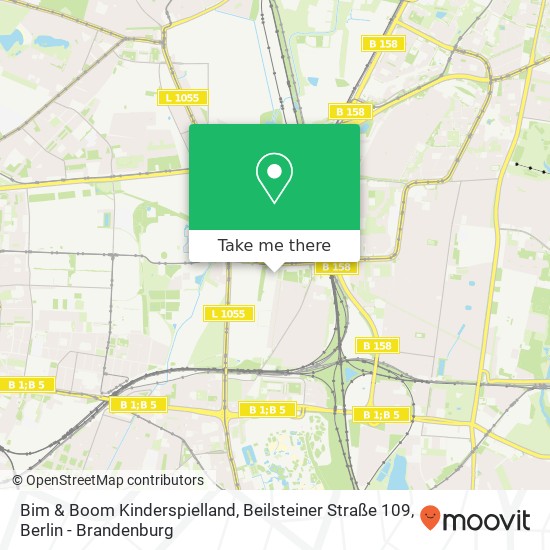 Карта Bim & Boom Kinderspielland, Beilsteiner Straße 109