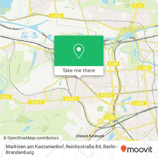 Карта Markisen am Kastanienhof, Reichsstraße 84