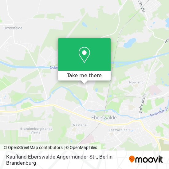 Карта Kaufland Eberswalde Angermünder Str.