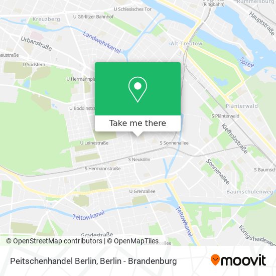 Карта Peitschenhandel Berlin