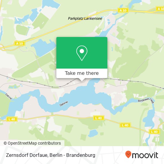 Zernsdorf Dorfaue map