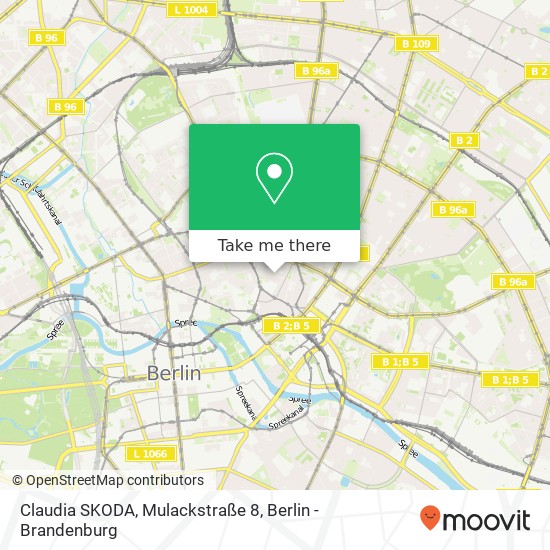Карта Claudia SKODA, Mulackstraße 8