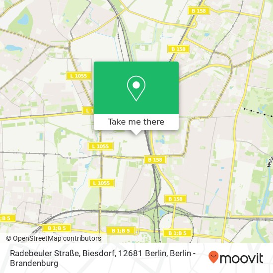 Radebeuler Straße, Biesdorf, 12681 Berlin map