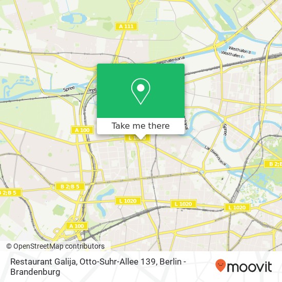 Restaurant Galija, Otto-Suhr-Allee 139 map