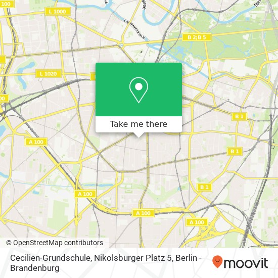 Карта Cecilien-Grundschule, Nikolsburger Platz 5