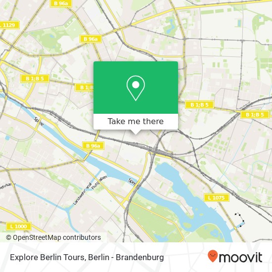 Карта Explore Berlin Tours