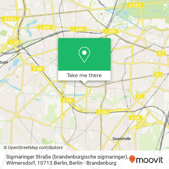 Sigmaringer Straße (brandenburgische sigmaringer), Wilmersdorf, 10713 Berlin map