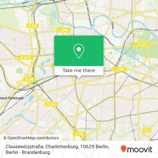 Clausewitzstraße, Charlottenburg, 10629 Berlin map