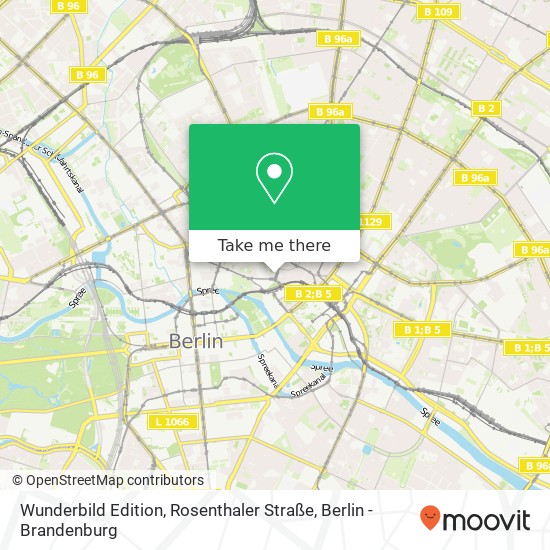 Wunderbild Edition, Rosenthaler Straße map