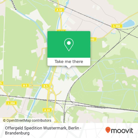 Offergeld Spedition Wustermark map