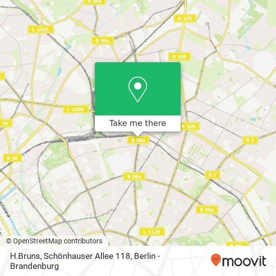 H.Bruns, Schönhauser Allee 118 map
