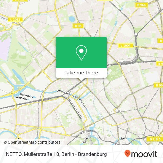 Карта NETTO, Müllerstraße 10