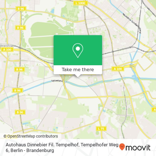 Autohaus Dinnebier Fil. Tempelhof, Tempelhofer Weg 6 map