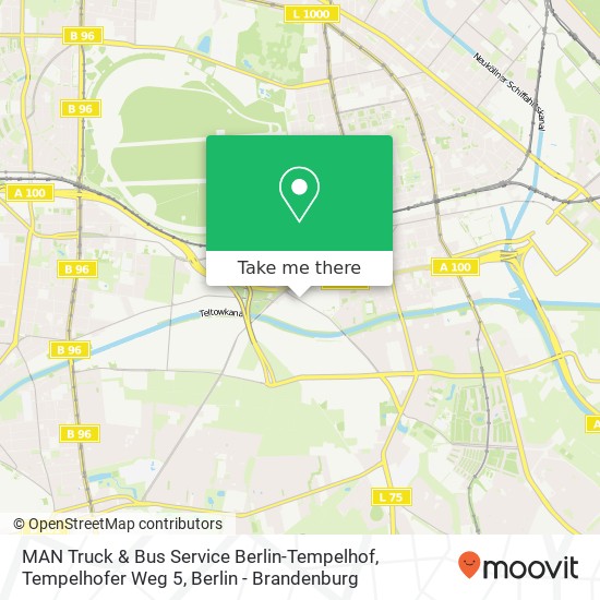 MAN Truck & Bus Service Berlin-Tempelhof, Tempelhofer Weg 5 map