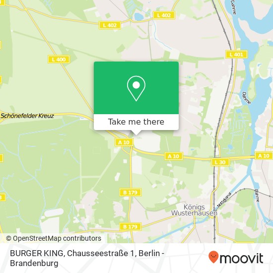 BURGER KING, Chausseestraße 1 map