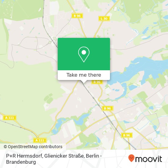 Карта P+R Hermsdorf, Glienicker Straße