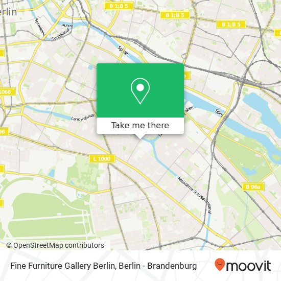 Карта Fine Furniture Gallery Berlin