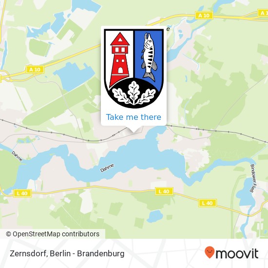 Zernsdorf map