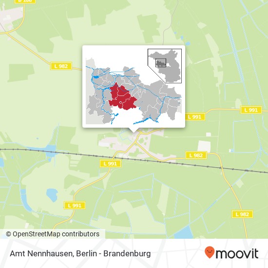 Amt Nennhausen map