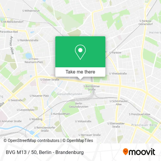 Карта BVG M13 / 50