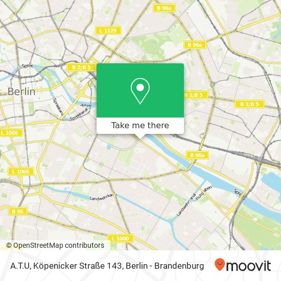 Карта A.T.U, Köpenicker Straße 143