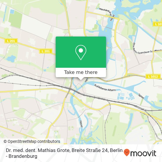 Карта Dr. med. dent. Mathias Grote, Breite Straße 24