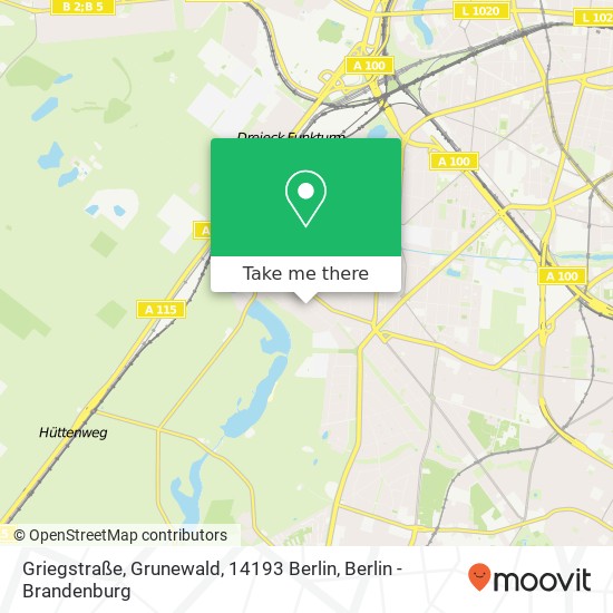 Griegstraße, Grunewald, 14193 Berlin map