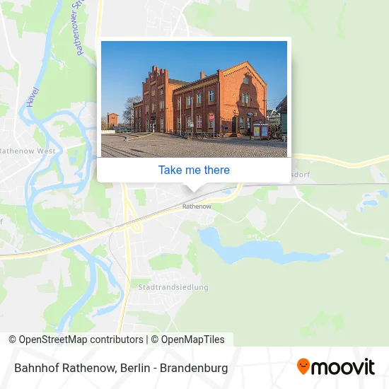 Bahnhof Rathenow map
