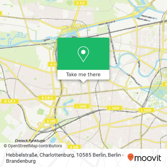 Карта Hebbelstraße, Charlottenburg, 10585 Berlin