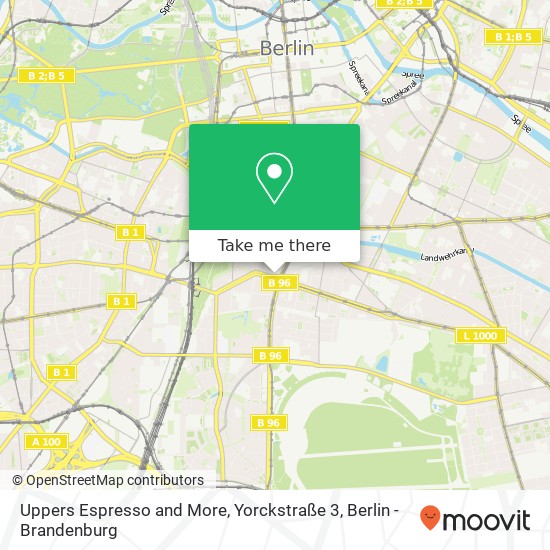 Uppers Espresso and More, Yorckstraße 3 map