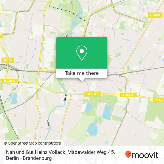 Карта Nah und Gut Heinz Vollack, Mädewalder Weg 45