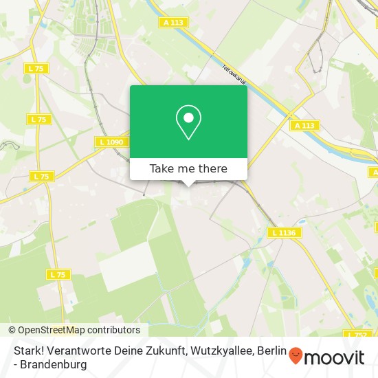 Stark! Verantworte Deine Zukunft, Wutzkyallee map