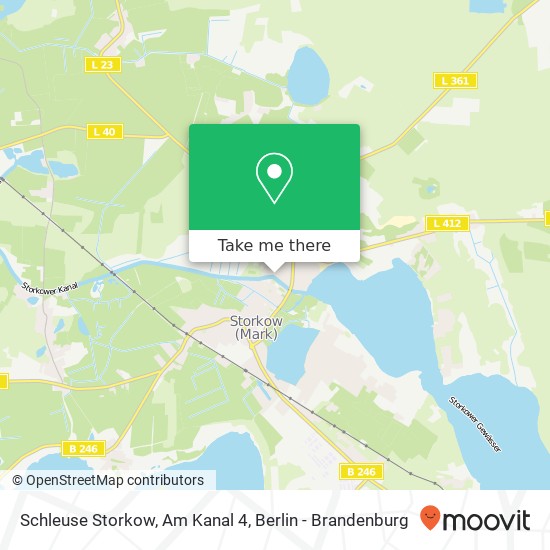 Карта Schleuse Storkow, Am Kanal 4