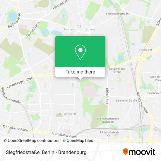 Карта Siegfriedstraße