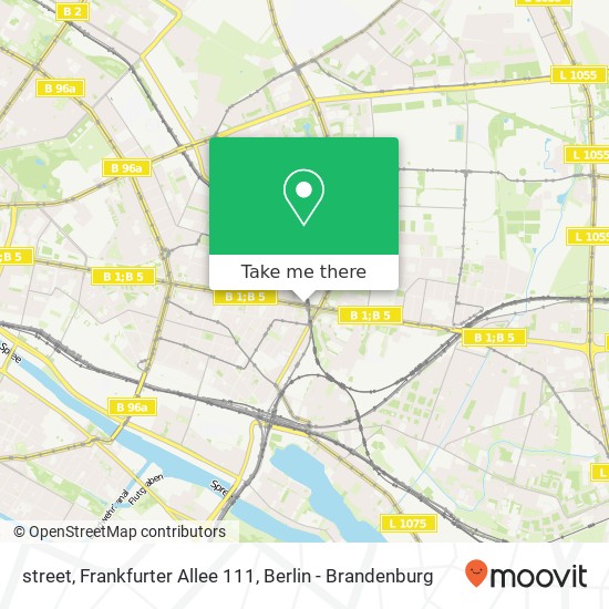 Карта street, Frankfurter Allee 111
