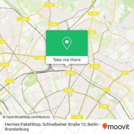 Hermes PaketShop, Schivelbeiner Straße 10 map