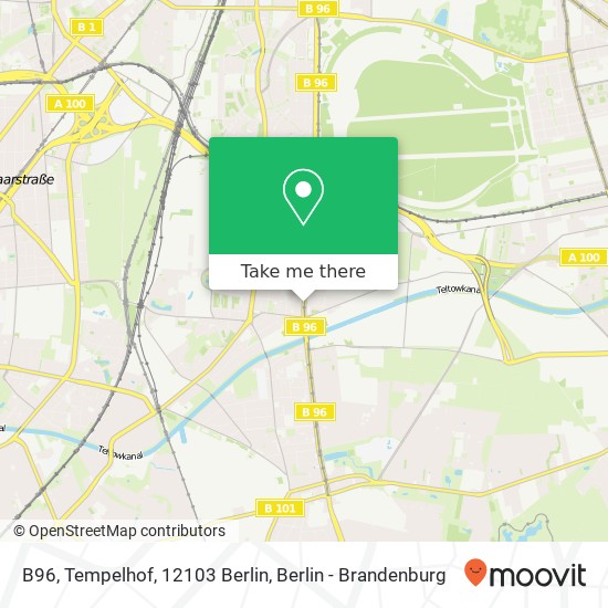 B96, Tempelhof, 12103 Berlin map