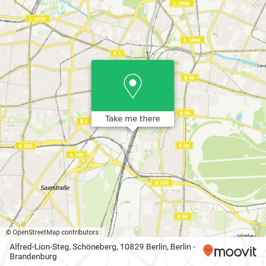 Alfred-Lion-Steg, Schöneberg, 10829 Berlin map