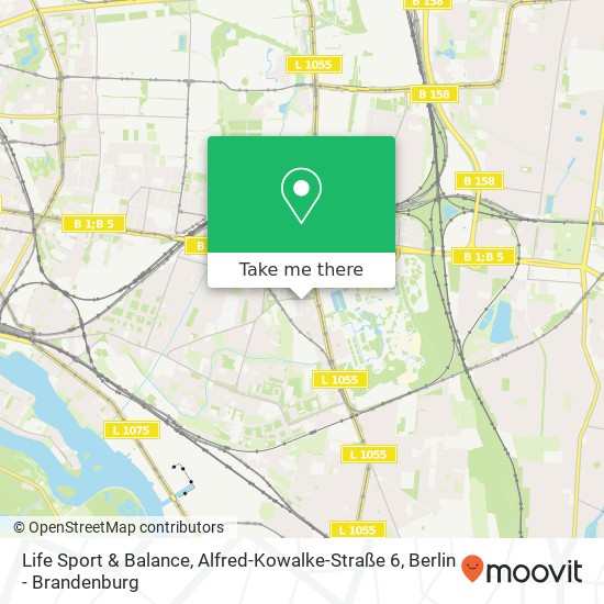 Карта Life Sport & Balance, Alfred-Kowalke-Straße 6