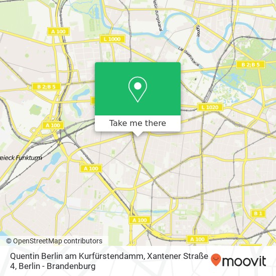 Quentin Berlin am Kurfürstendamm, Xantener Straße 4 map