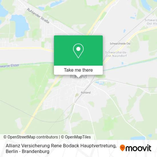 Карта Allianz Versicherung Rene Bodack Hauptvertretung
