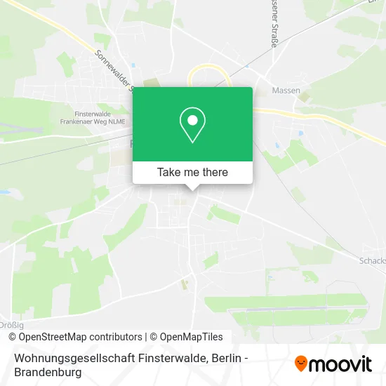 Wohnungsgesellschaft Finsterwalde map