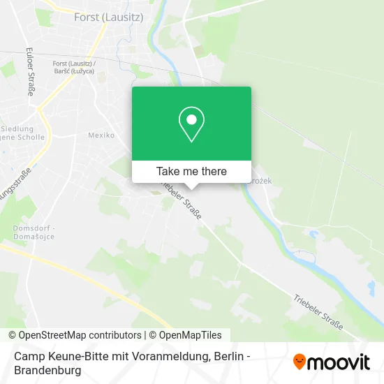 Карта Camp Keune-Bitte mit Voranmeldung