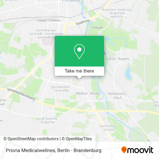 Prioria Medicalwellnes map