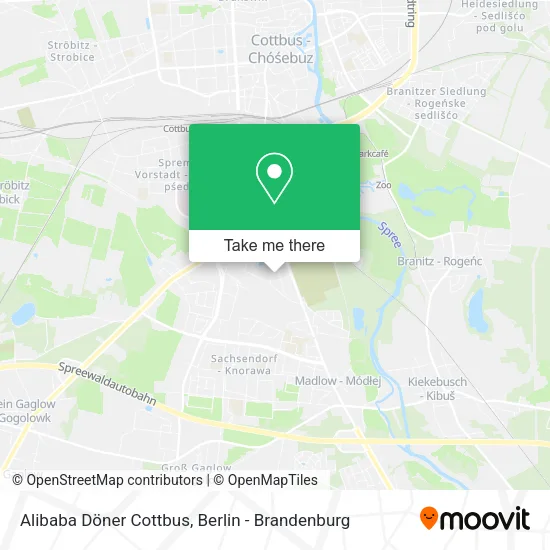 Карта Alibaba Döner Cottbus