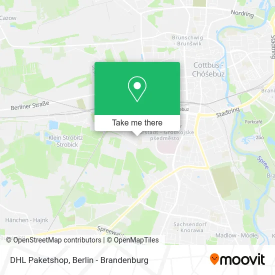 DHL Paketshop map